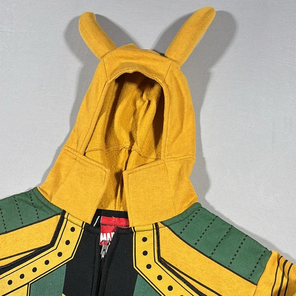 Marvel Loki Hoodie with High Collar and Horns S/M Unisex - Picture 3 of 8